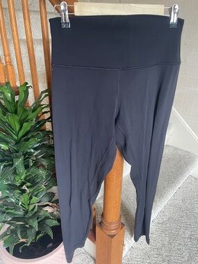 Lululemon Black High-Waist Luxe Yoga Leggings 10
